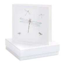 Carica l&#39;immagine nel visualizzatore di Gallery, Boxed Blank Dragonfly Earring Card Earrings Crumble and Core White  
