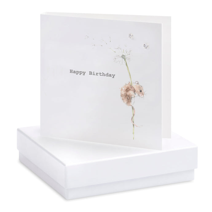 Boxed Mouse Birthday Earring Card Crumble and Core Crumble & Core