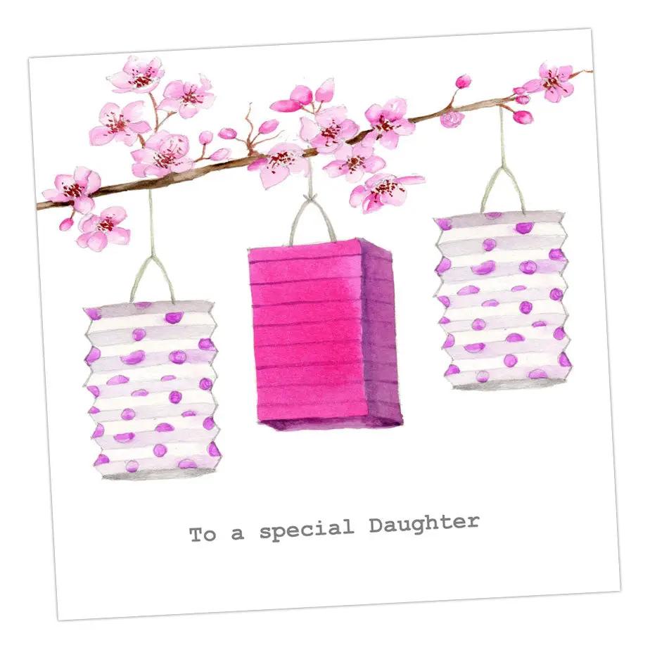 Paper Lanterns Daughter Card Greeting & Note Cards Crumble and Core 12 x 12 cm  