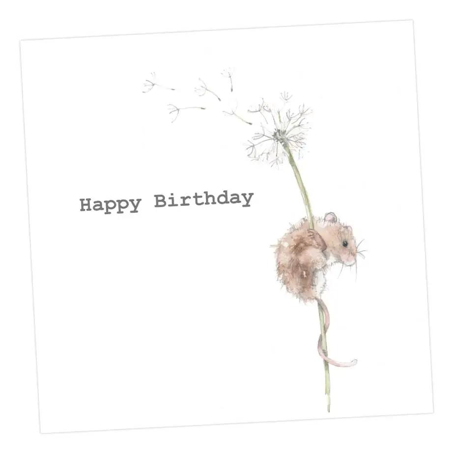Mils Mouse Birthday Card Greeting & Note Cards Crumble and Core 12 x 12 cm  