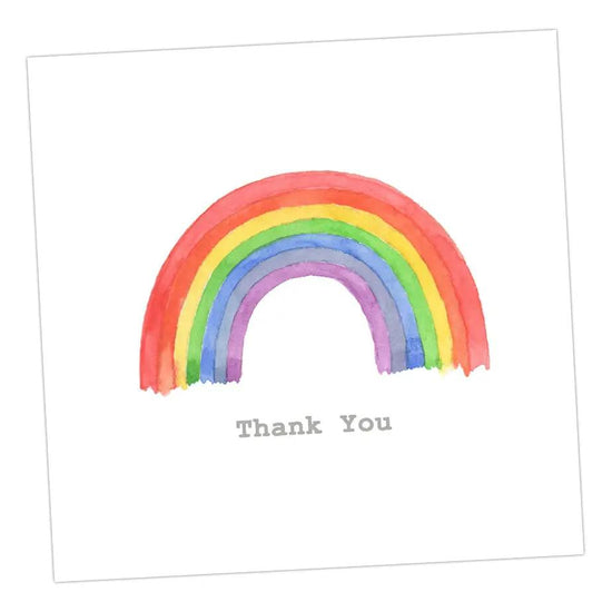 Rainbow Thank You Card Greeting & Note Cards Crumble and Core   