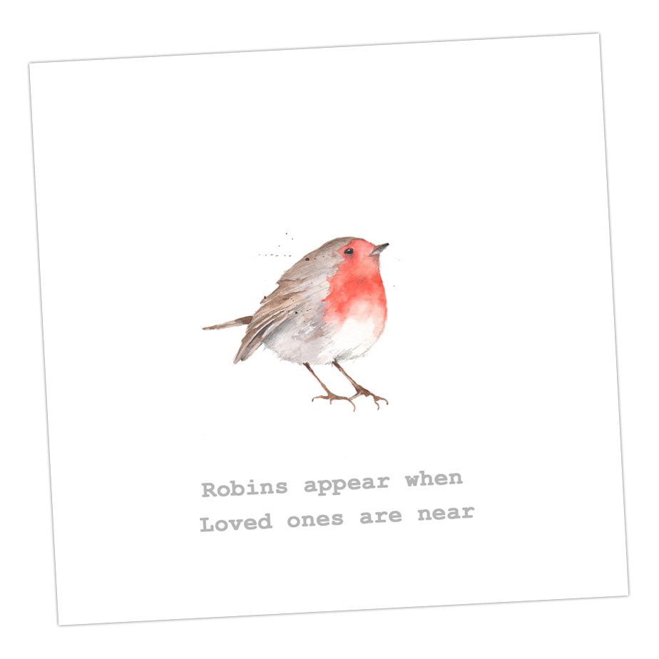 Robins Appear Greeting & Note Cards Crumble and Core 12 x 12 cm  