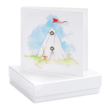 Load image into Gallery viewer, Boxed Bell Tent Earring Card Crumble and Core Crumble &amp; Core
