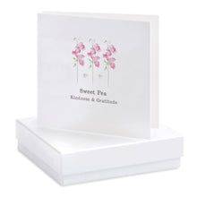 Carica l&#39;immagine nel visualizzatore di Gallery, Boxed Sweet Pea Earring Card Earrings Crumble and Core White  
