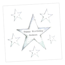 Load image into Gallery viewer, Star Godson Birthday Card Greeting &amp; Note Cards Crumble and Core 12 x 12 cm  
