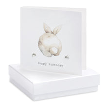 Carica l&#39;immagine nel visualizzatore di Gallery, Boxed Bertie Bunny Hoppy Birthday Earring Card Earrings Crumble and Core White  
