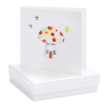 Load image into Gallery viewer, Boxed Toadstool Earring Card Crumble and Core Crumble &amp; Core
