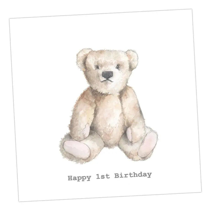 Teddy 1st Birthday Card