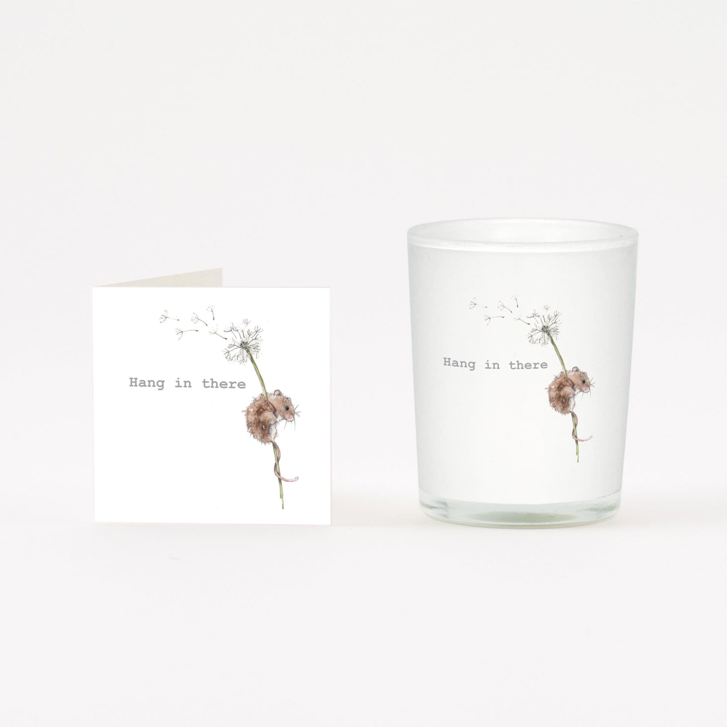 Hang In There Boxed Candle and Card Candles Crumble and Core White 20cl 