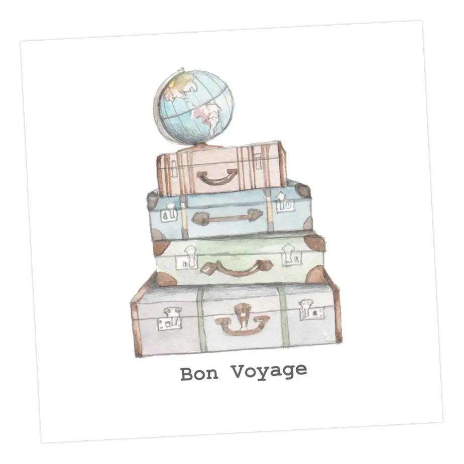 All Packed Up Bon Voyage Card Greeting & Note Cards Crumble and Core 12 x 12 cm  