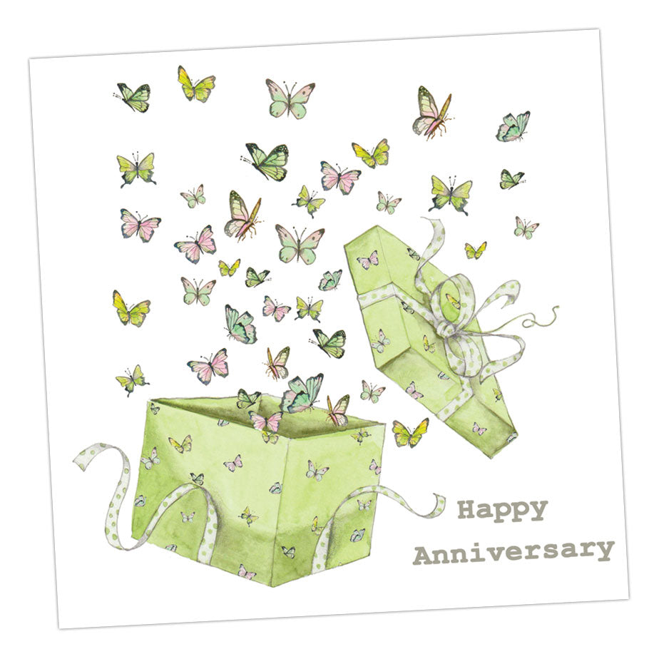 Butterflies Anniversary Card Greeting & Note Cards Crumble and Core   