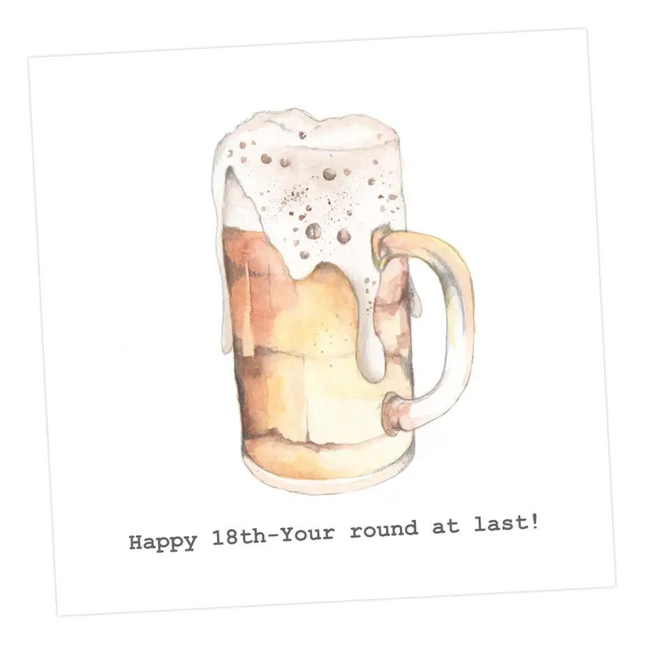 Beer 18th Card Greeting & Note Cards Crumble and Core   