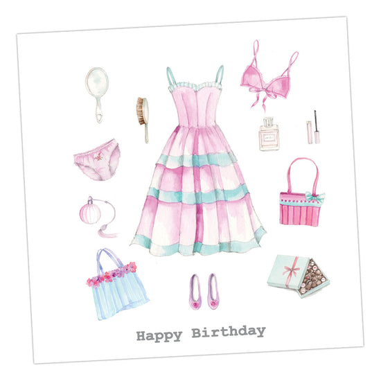 All things Girls Love Birthday Card Greeting & Note Cards Crumble and Core   