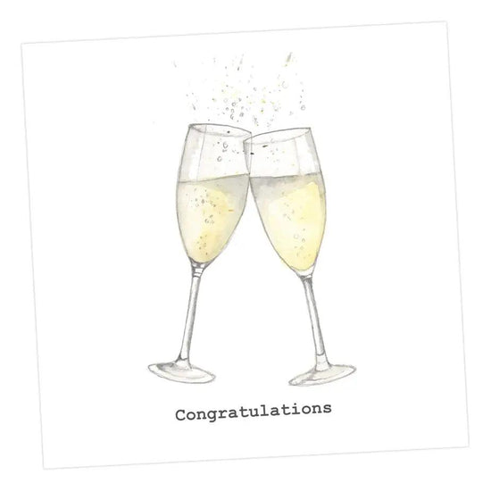 Congratulations Flutes Greeting  Card Greeting & Note Cards Crumble and Core   