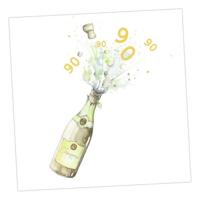 Champagne 90th Card