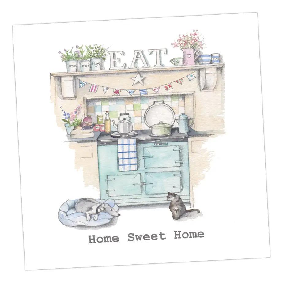 Home Sweet Home Aga Card Greeting & Note Cards Crumble and Core   