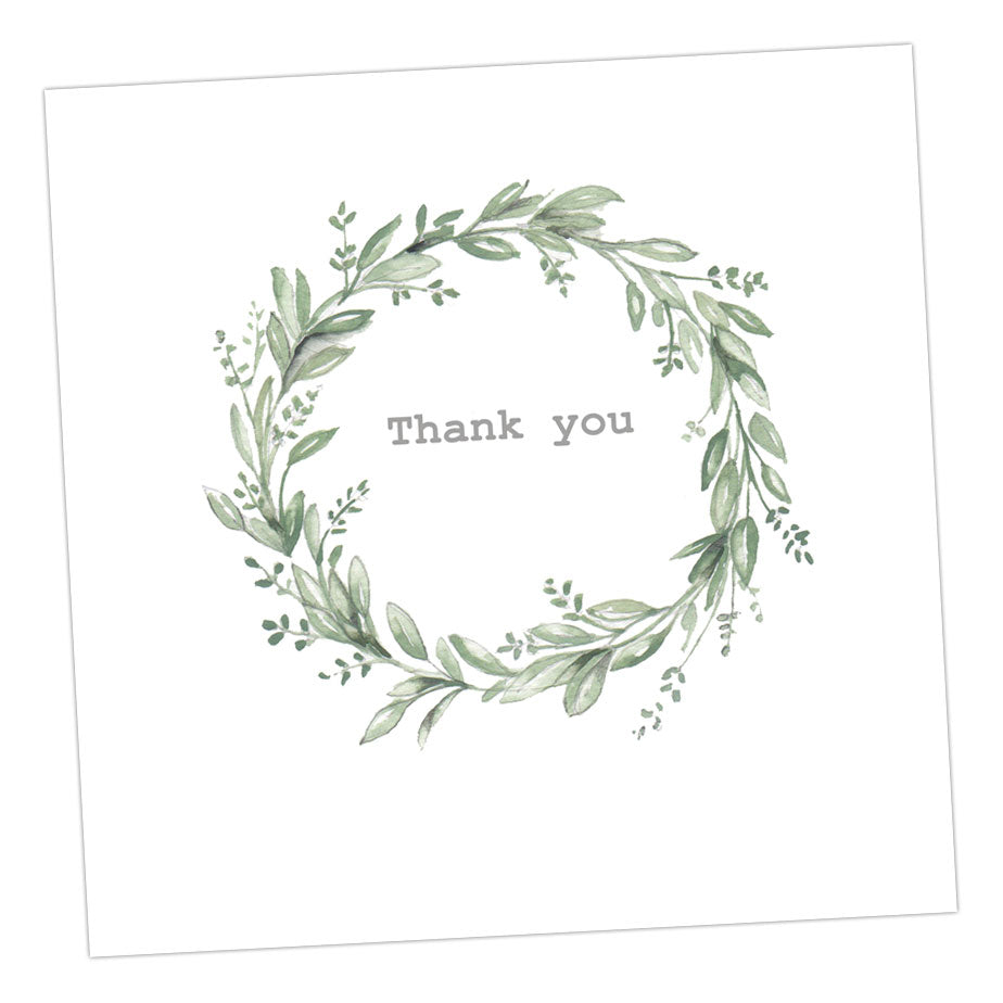 Thank You Wreath Card