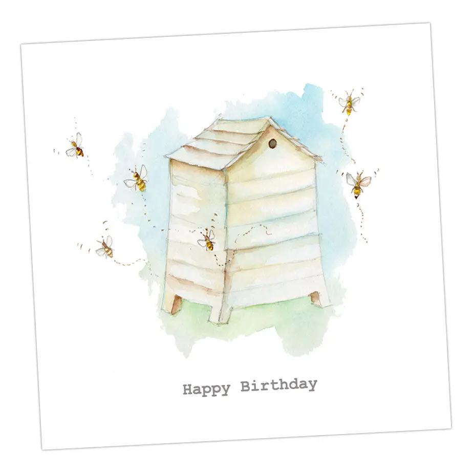Beehive Happy Birthday Card Greeting & Note Cards Crumble and Core   