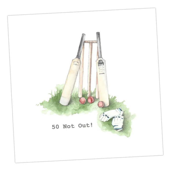 Cricket 50 Not Out Card