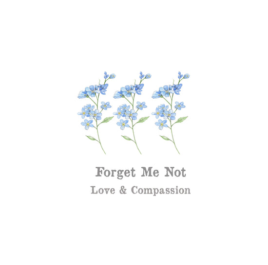 Forget Me Not Card Greeting & Note Cards Crumble and Core   