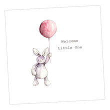 Load image into Gallery viewer, Baby Girl Bunny Greeting &amp; Note Cards Crumble and Core   
