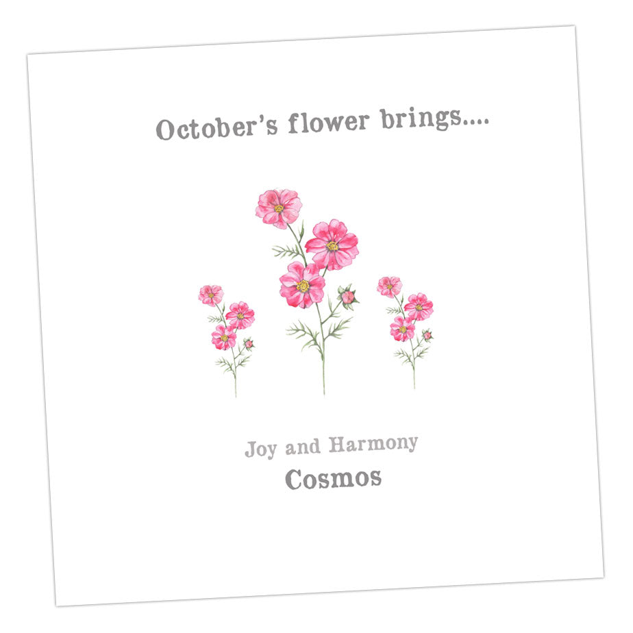 October Cosmos Card