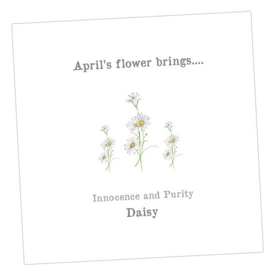 April Daisy Card Greeting & Note Cards Crumble and Core   