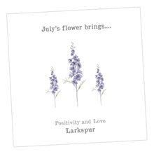 Load image into Gallery viewer, July Larkspur Card Greeting &amp; Note Cards Crumble and Core   
