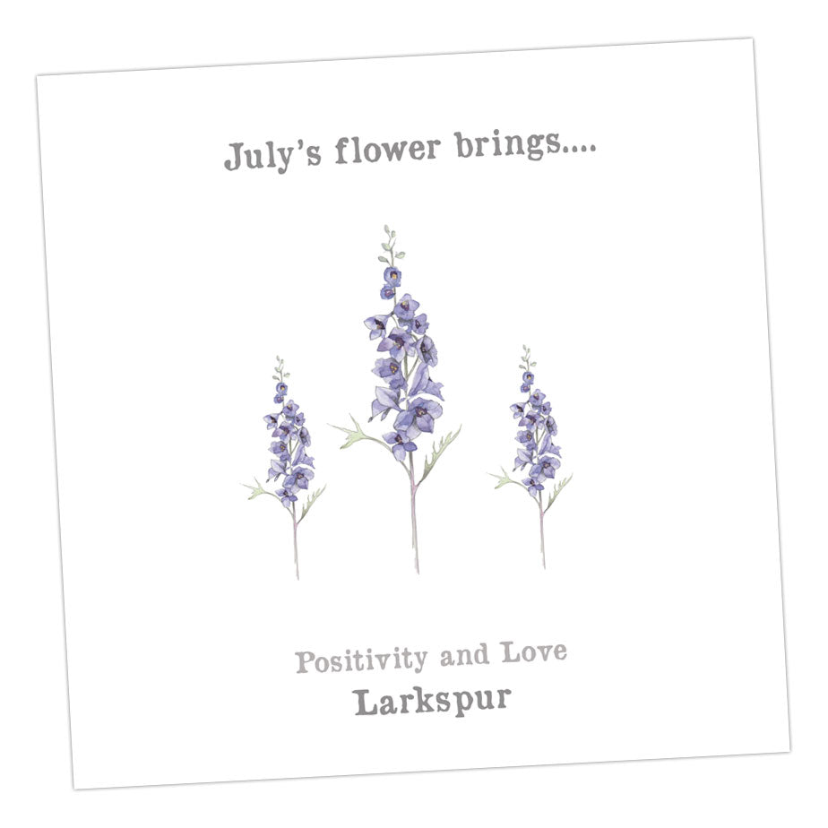 July Larkspur Card Greeting & Note Cards Crumble and Core   