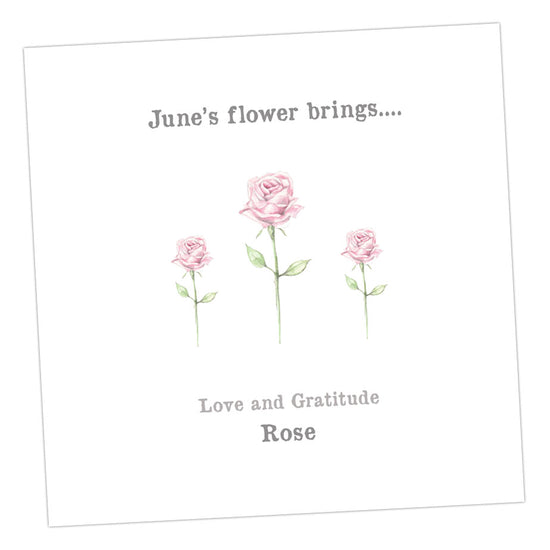 June Rose Card Greeting & Note Cards Crumble and Core   