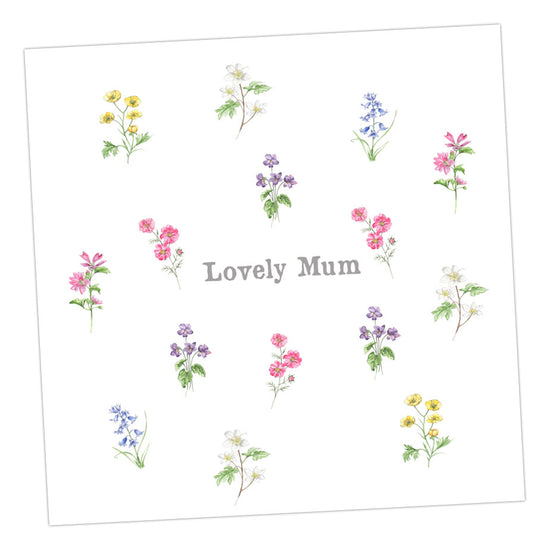 Multi Flower Mum Greeting & Note Cards Crumble and Core   