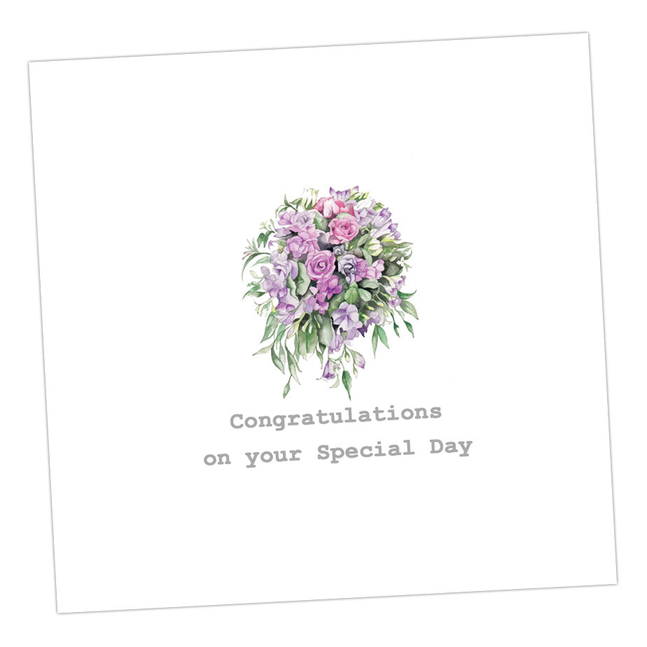Wedding Bouquet Card Greeting & Note Cards Crumble and Core   