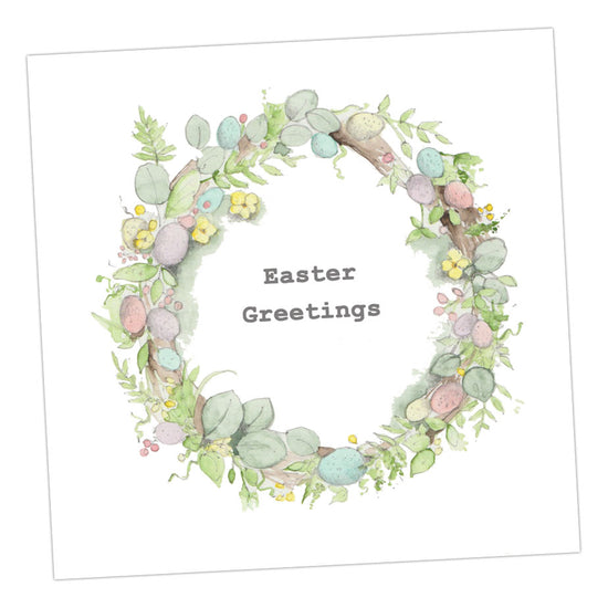 Easter Wreath Greeting Card Greeting & Note Cards Crumble and Core   