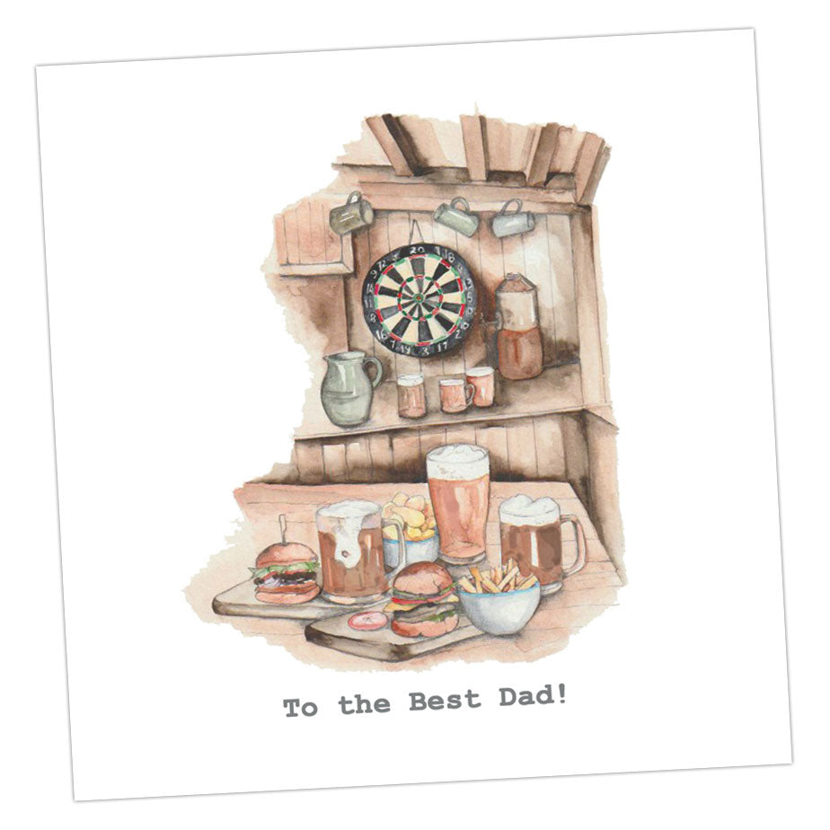 Down the Pub Card Greeting & Note Cards Crumble and Core   