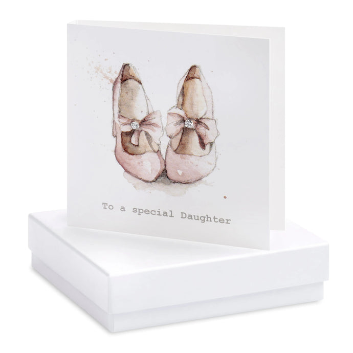 Boxed Special Daughter Party Shoes Earring Card Crumble and Core Crumble & Core