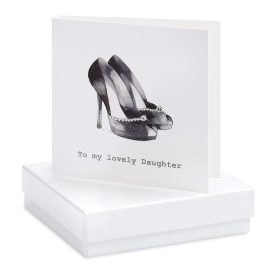 Boxed Lovely Daughter Party Shoes Earring Card Earrings Crumble and Core   