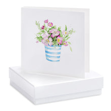 Load image into Gallery viewer, Boxed Pot of Flowers Earring Card Crumble &amp; Core
