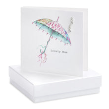 Carica l&#39;immagine nel visualizzatore di Gallery, Boxed Umbrella Lovely Mum Earring Card Earrings Crumble and Core   
