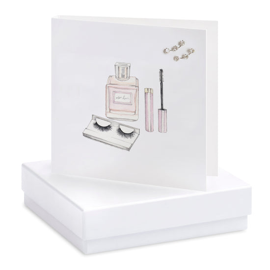 Boxed Make Up Earring Card Earrings Crumble and Core White  