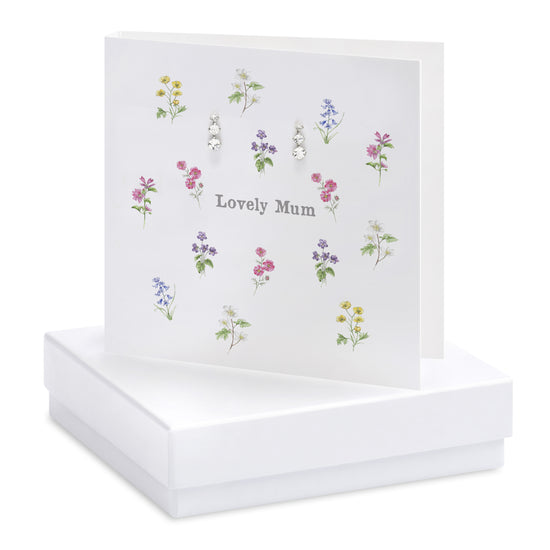 Boxed Lovely Mum Earring Card Earrings Crumble and Core   