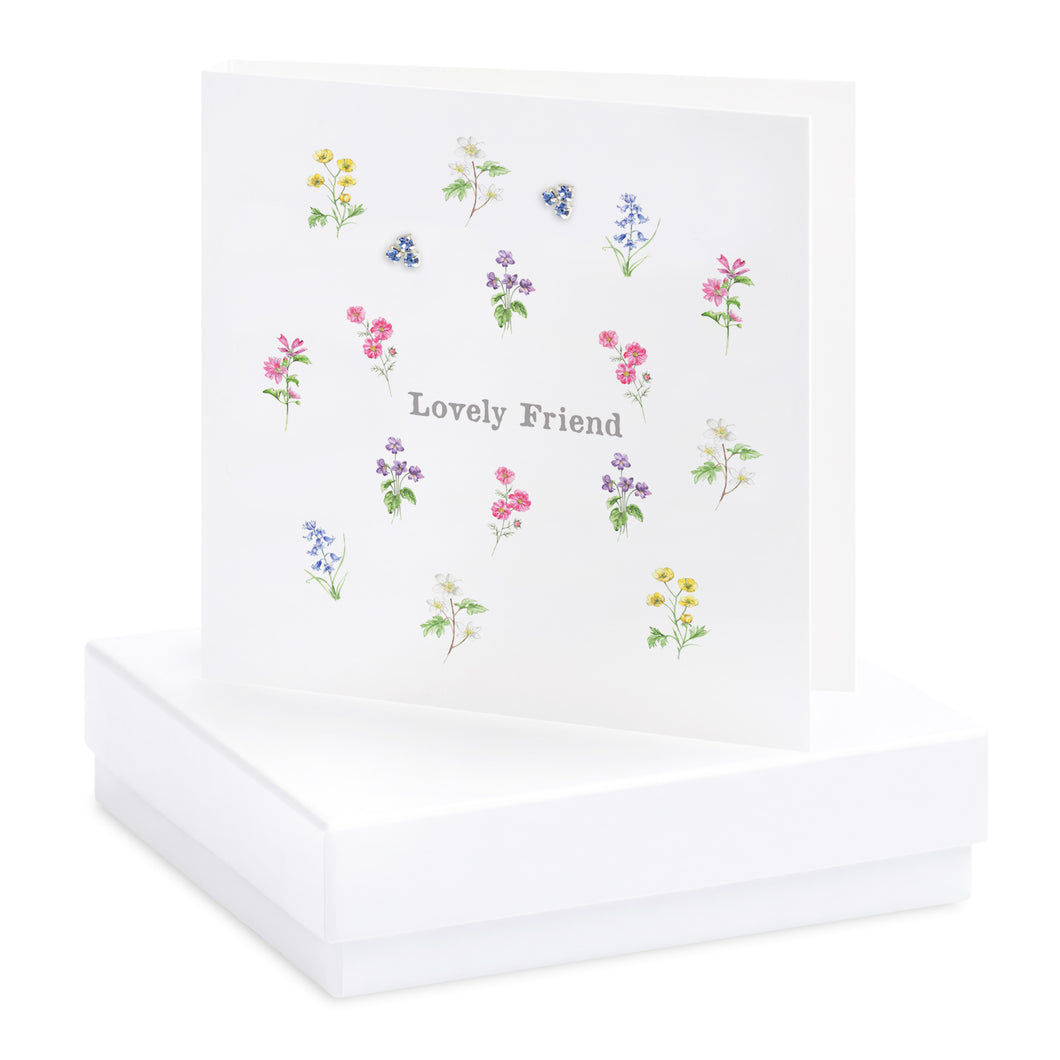 Boxed Floral Friend Earring Card Earrings Crumble and Core   