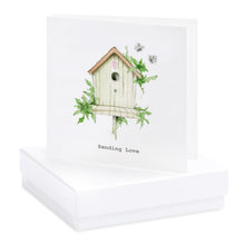 Carica l&#39;immagine nel visualizzatore di Gallery, Boxed Bird House Earring Card Earrings Crumble and Core White  
