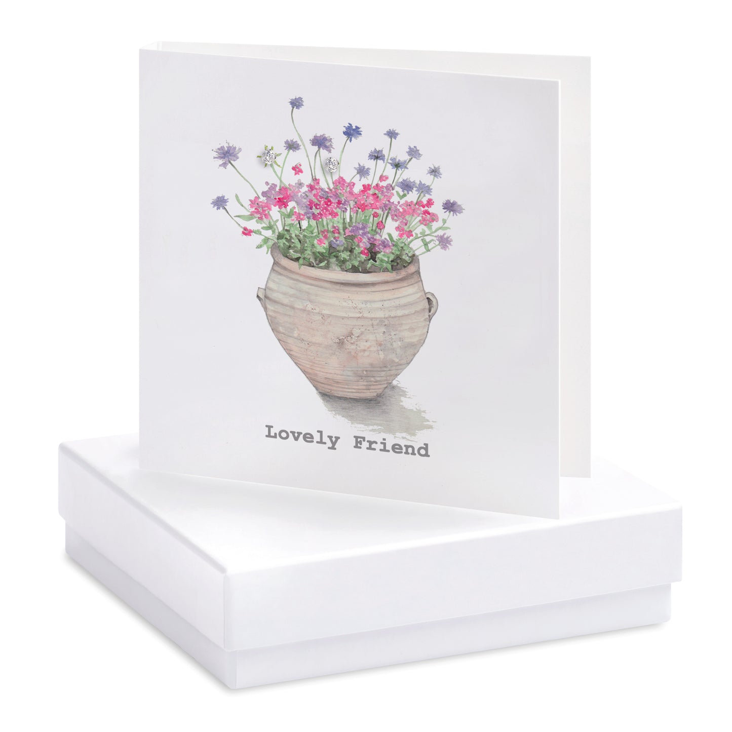 Boxed Lovely Friend Earring Card Earrings Crumble and Core   
