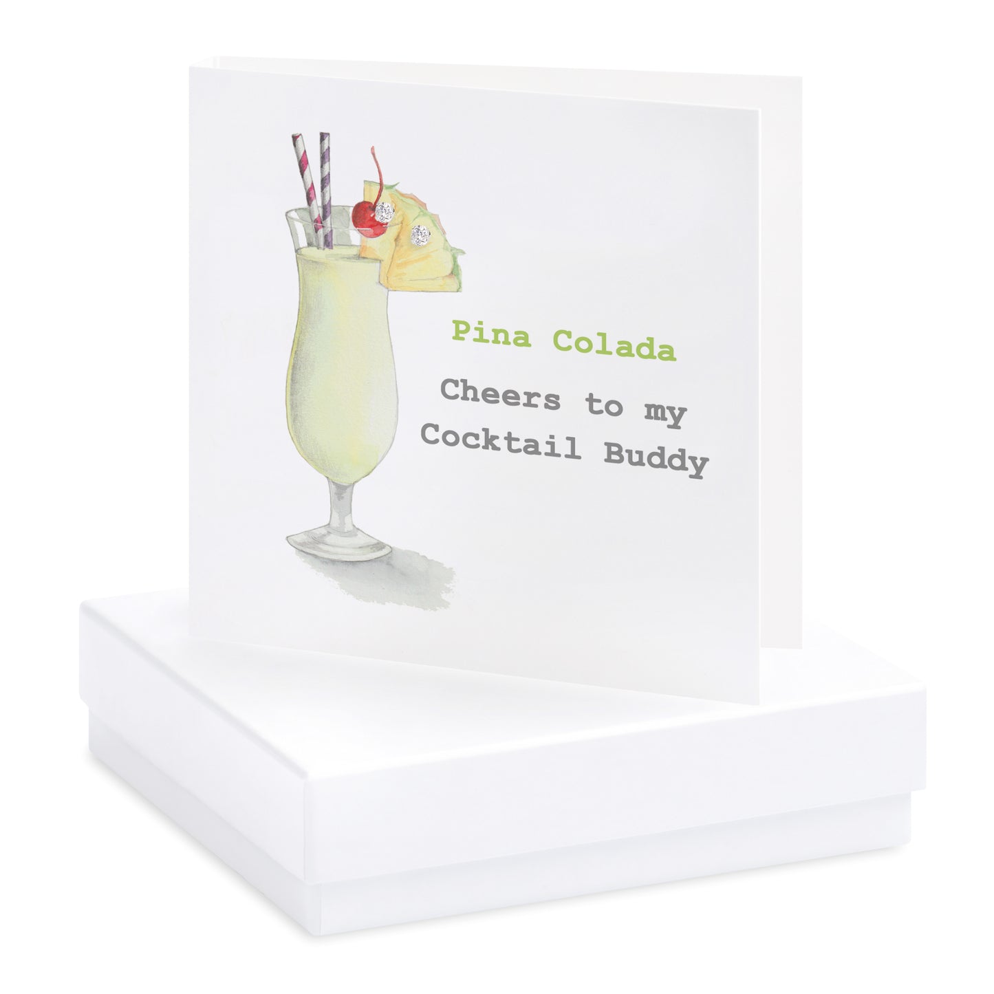 Boxed Pina Colada Earring Card Earrings Crumble and Core   