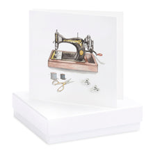 Load image into Gallery viewer, Boxed Sewing Machine Earring Card Earrings Crumble and Core   
