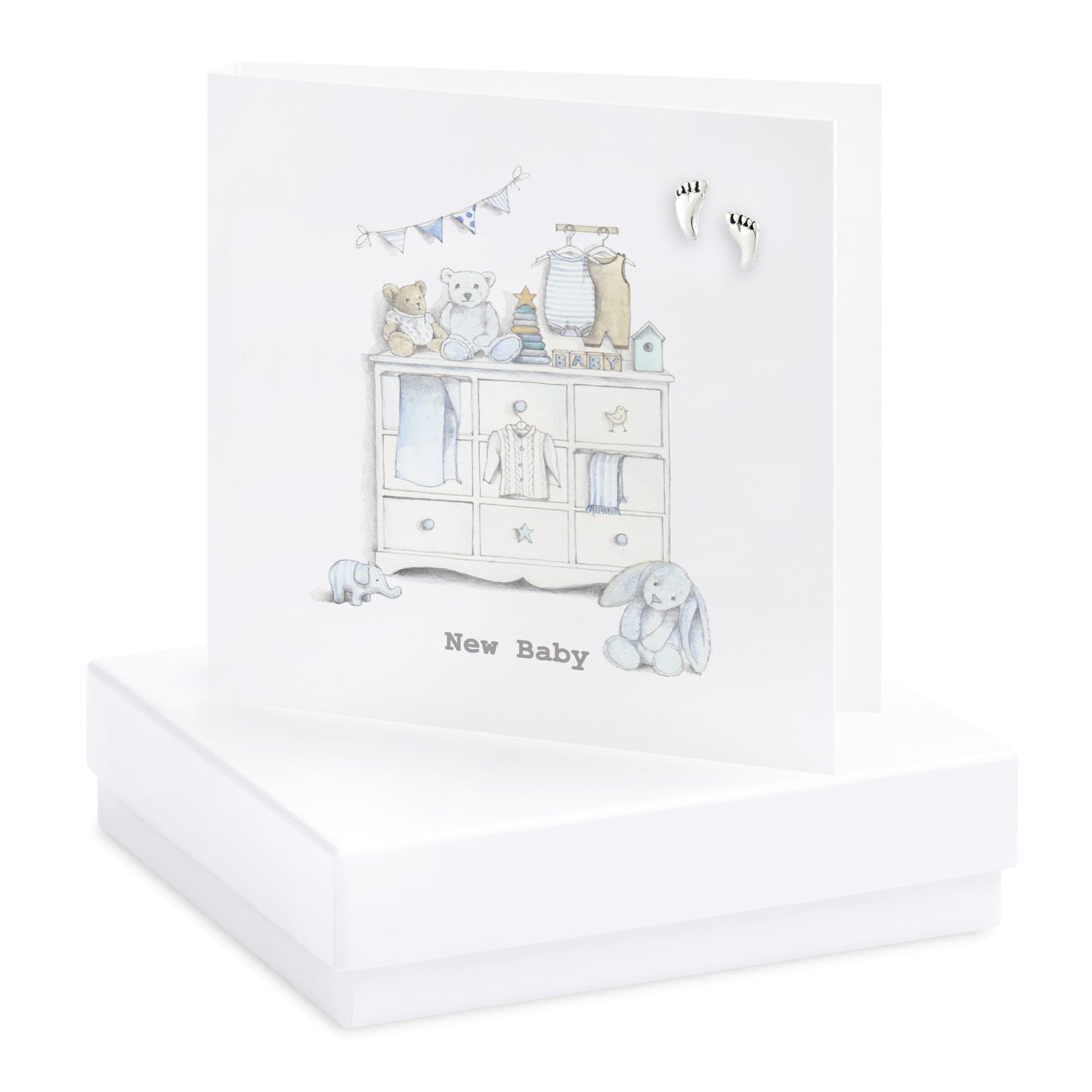 Boxed Baby Boys Room Earring Card Earrings Crumble and Core   