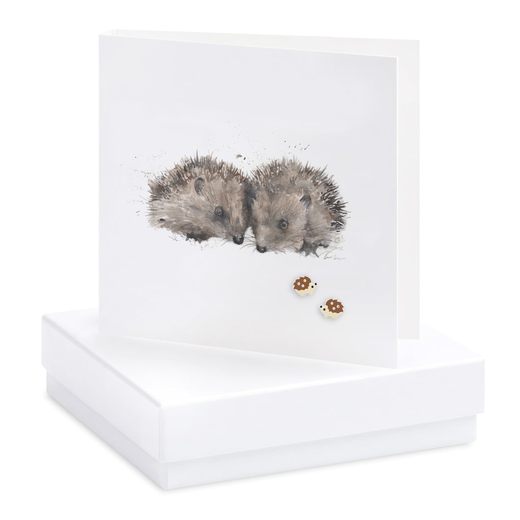 Boxed Hedgehogs Earring Card Earrings Crumble and Core   