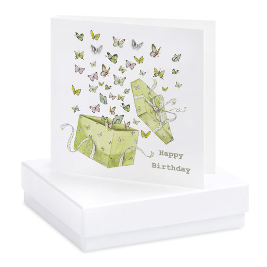 Boxed Butterflies & Presents Earring Card Earrings Crumble and Core   
