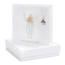Load image into Gallery viewer, Boxed Guardian Angel Necklace Card Necklaces Crumble and Core   
