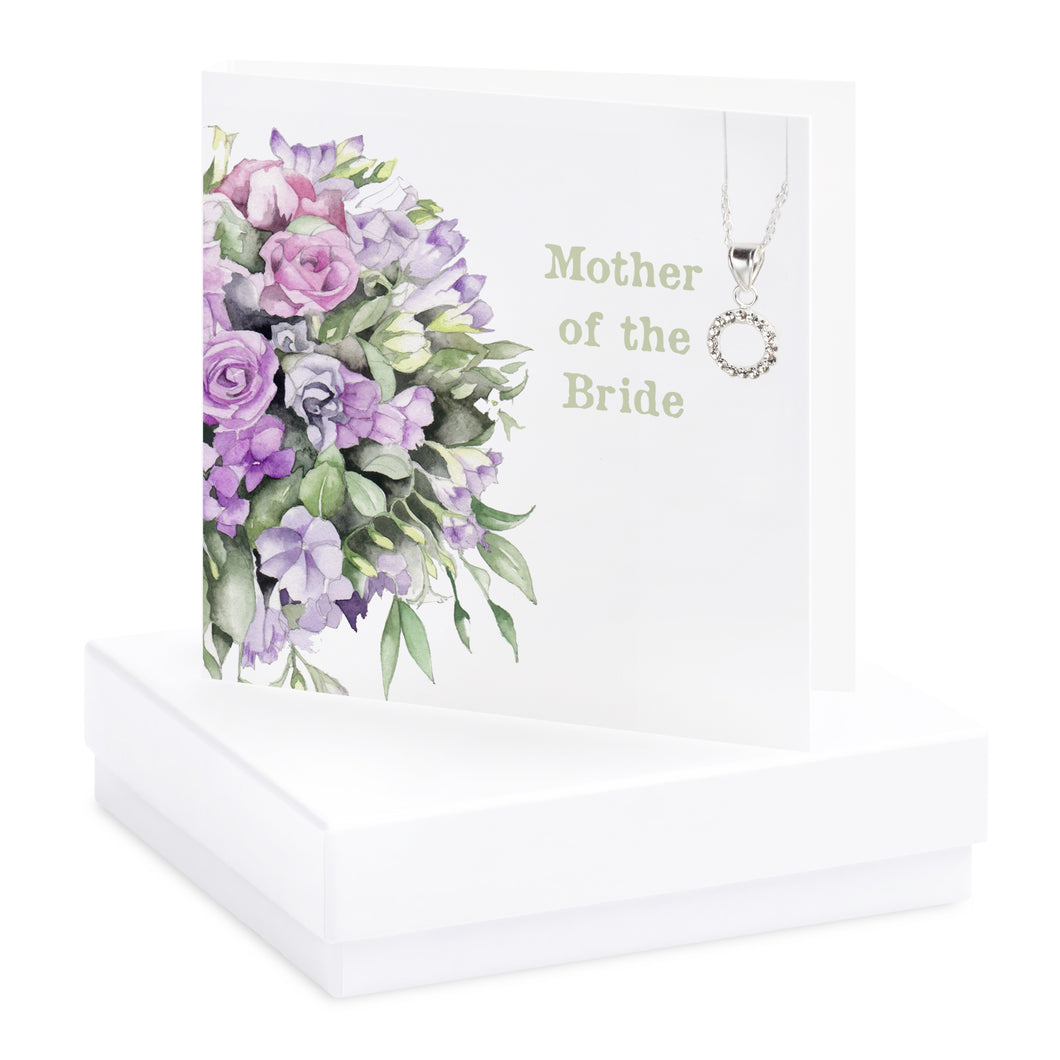 Boxed Floral Mother of the Bride Necklace Card Necklaces Crumble and Core   